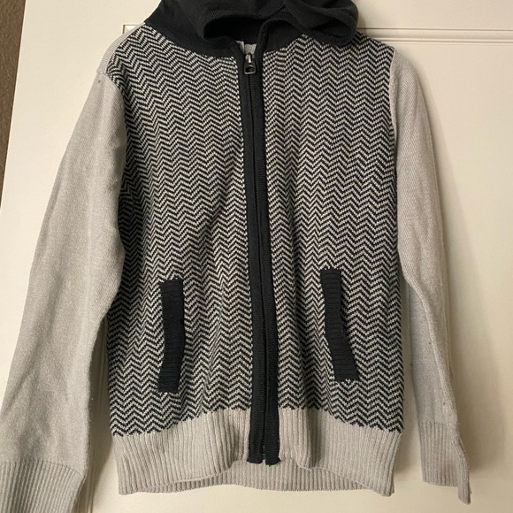 Boys Splendid herringbone hooded cardigan size 4T - Picture 1 of 7